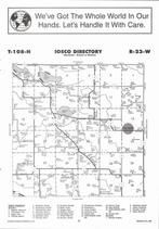 Iosco Township, Palmer, Reeds Lake, Lily Lake, Directory Map, Waseca County 2007